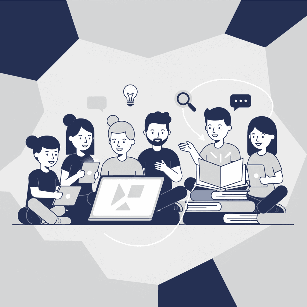 English education learning illustration